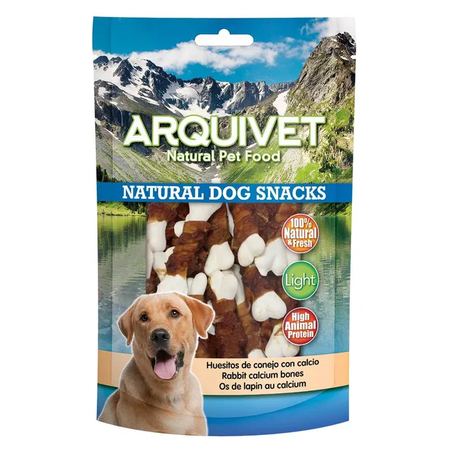 arquivet-friandise-chien-os-lapin-calcium-13-cm-100-g image 1
