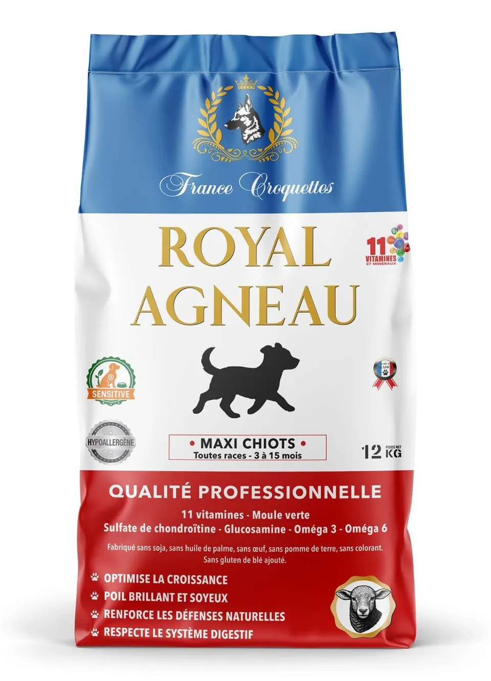 france-croquettes-chiot-agneau-30-15-croquettes-low-grain-chiot image 1
