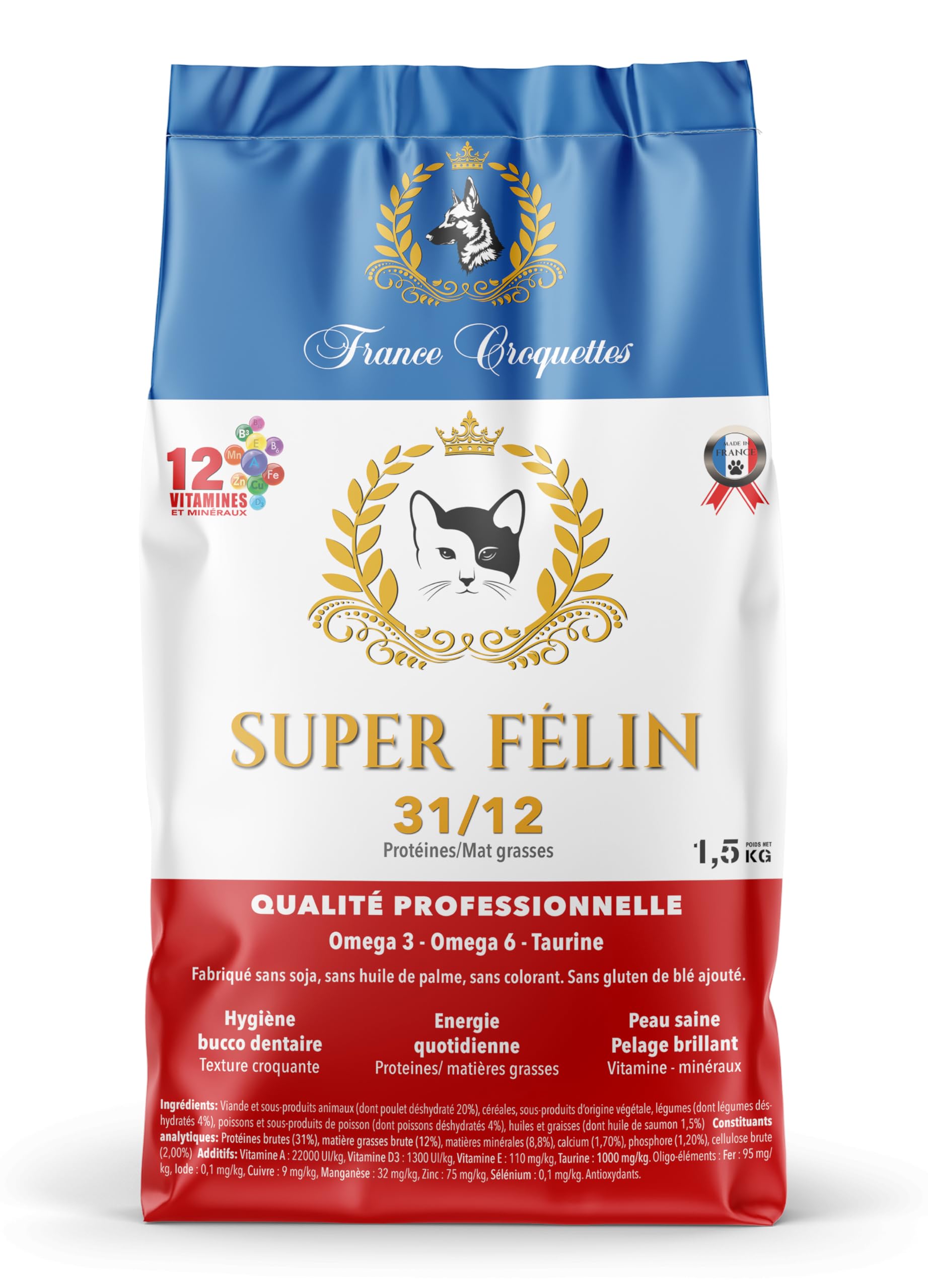 france-croquettes-super-f-lin-31-12-croquettes-chat-1-5-kg image 1