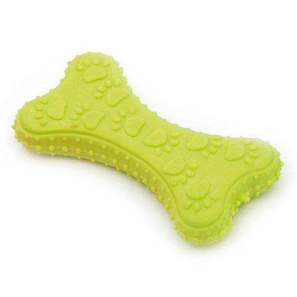 arquivet-jouet-chien-os-thermoplastique-bleu-10-5cm image 2