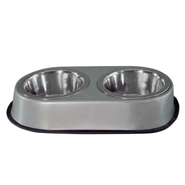 arquivet-double-gamelle-inox-gamelle-chien-2x0-75-l-antid-rapante image 1