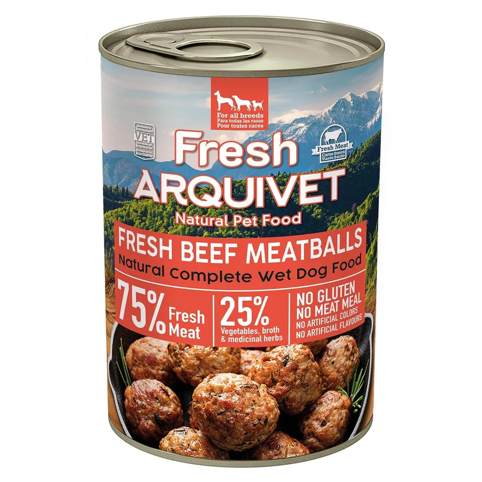 arquivet-boulettes-b-uf-nourriture-semi-humide-chien-400-g image 1