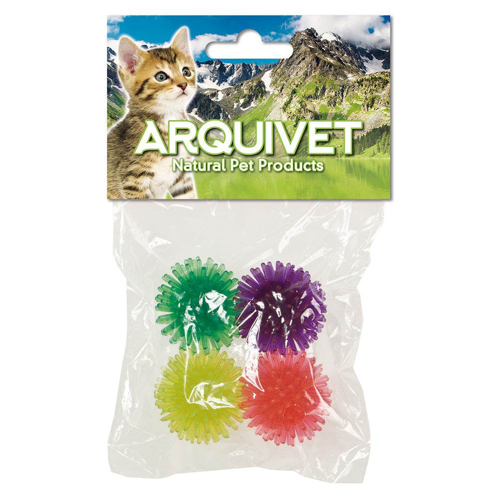 arquivet-balles-h-risson-jouet-chat-chien-3-5-cm-x4 image 1