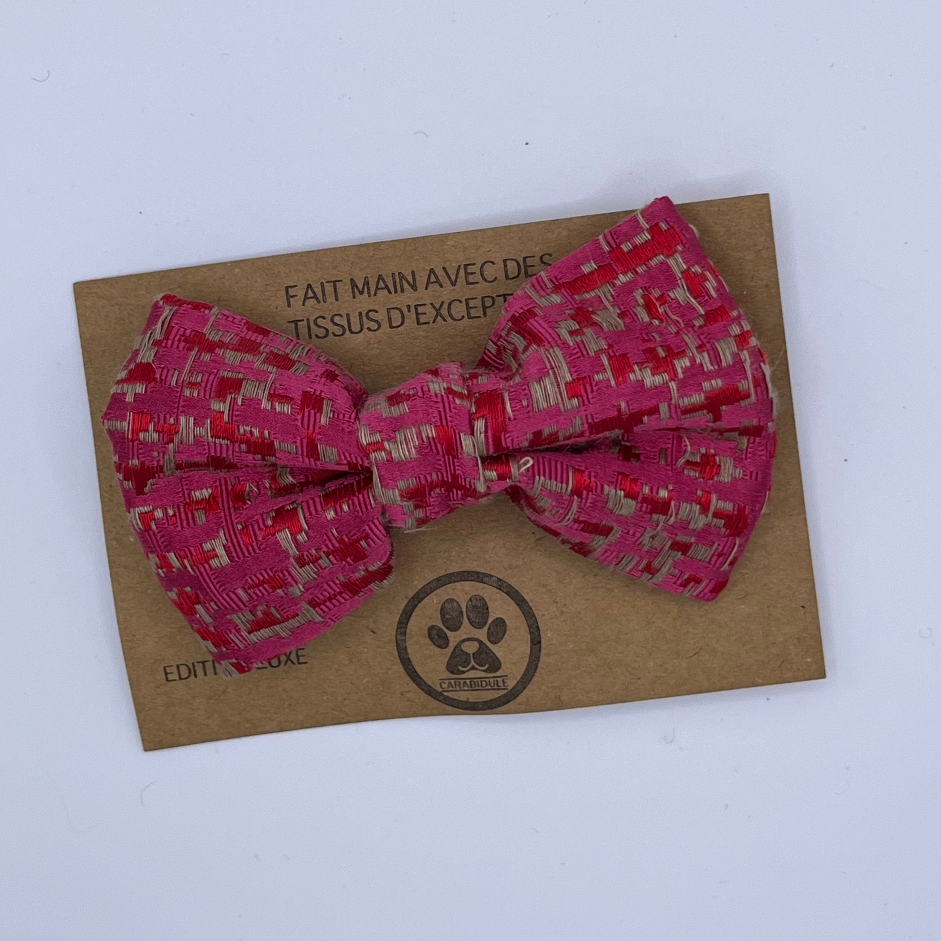 carabidule-dition-luxe-noeud-papillon-chien-chat-vert-fait-main image 4