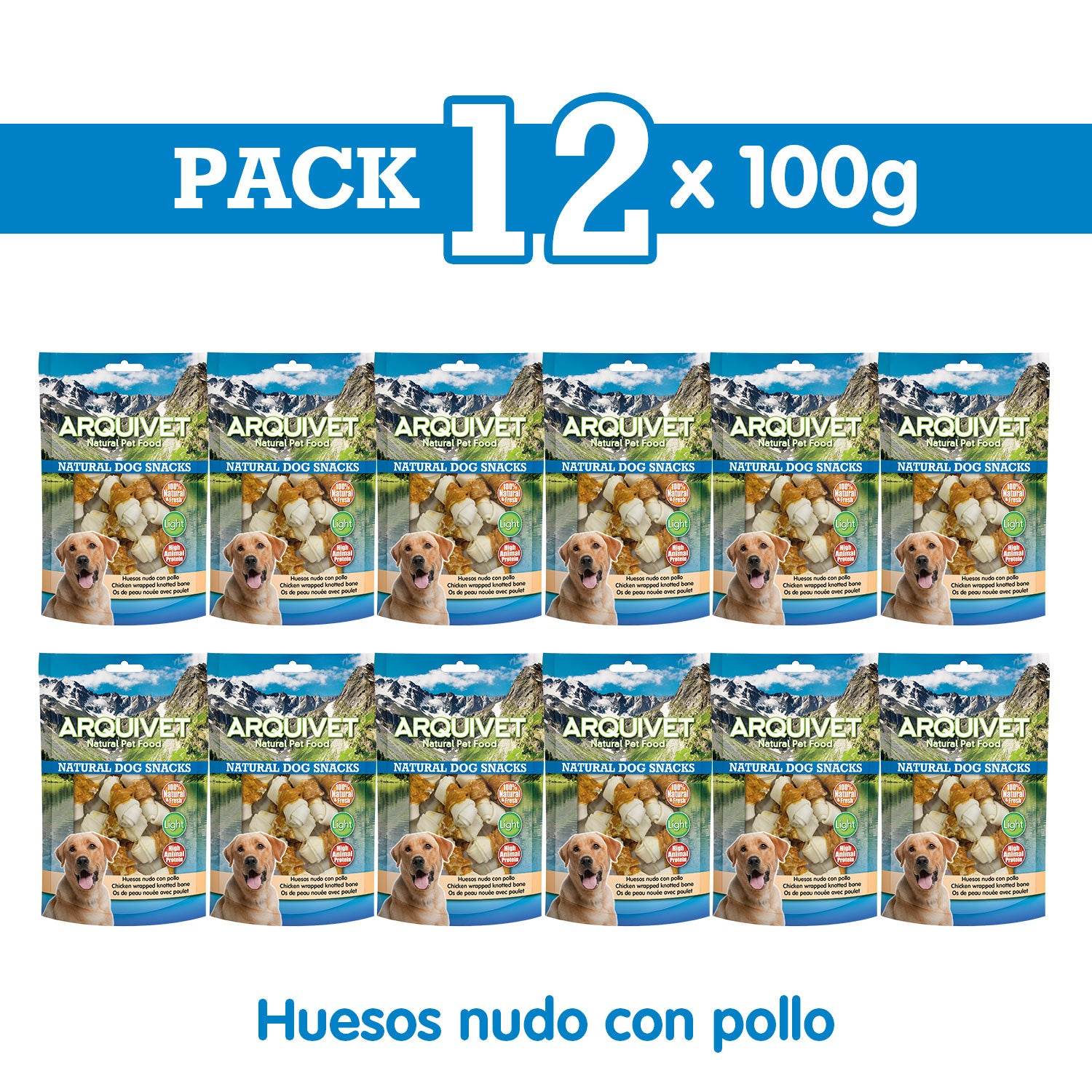 arquivet-os-nou-poulet-friandise-chien-100-gr-naturel image 3