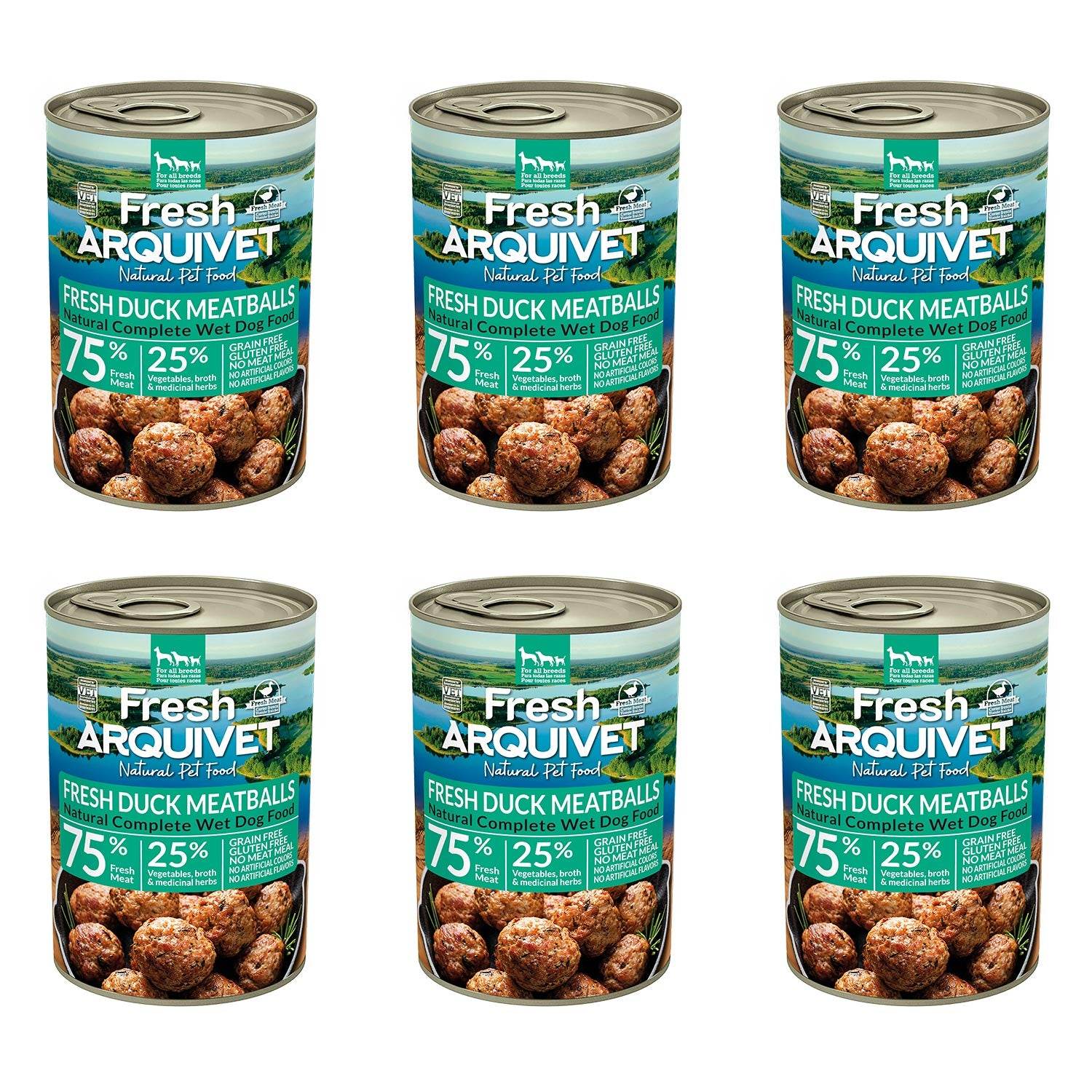 arquivet-meatballs-canard-p-t-e-chien-sans-gluten-400-g image 4