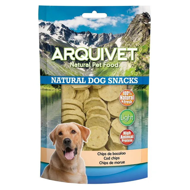arquivet-friandise-chien-chips-cabillaud-100-g-naturelle image 1