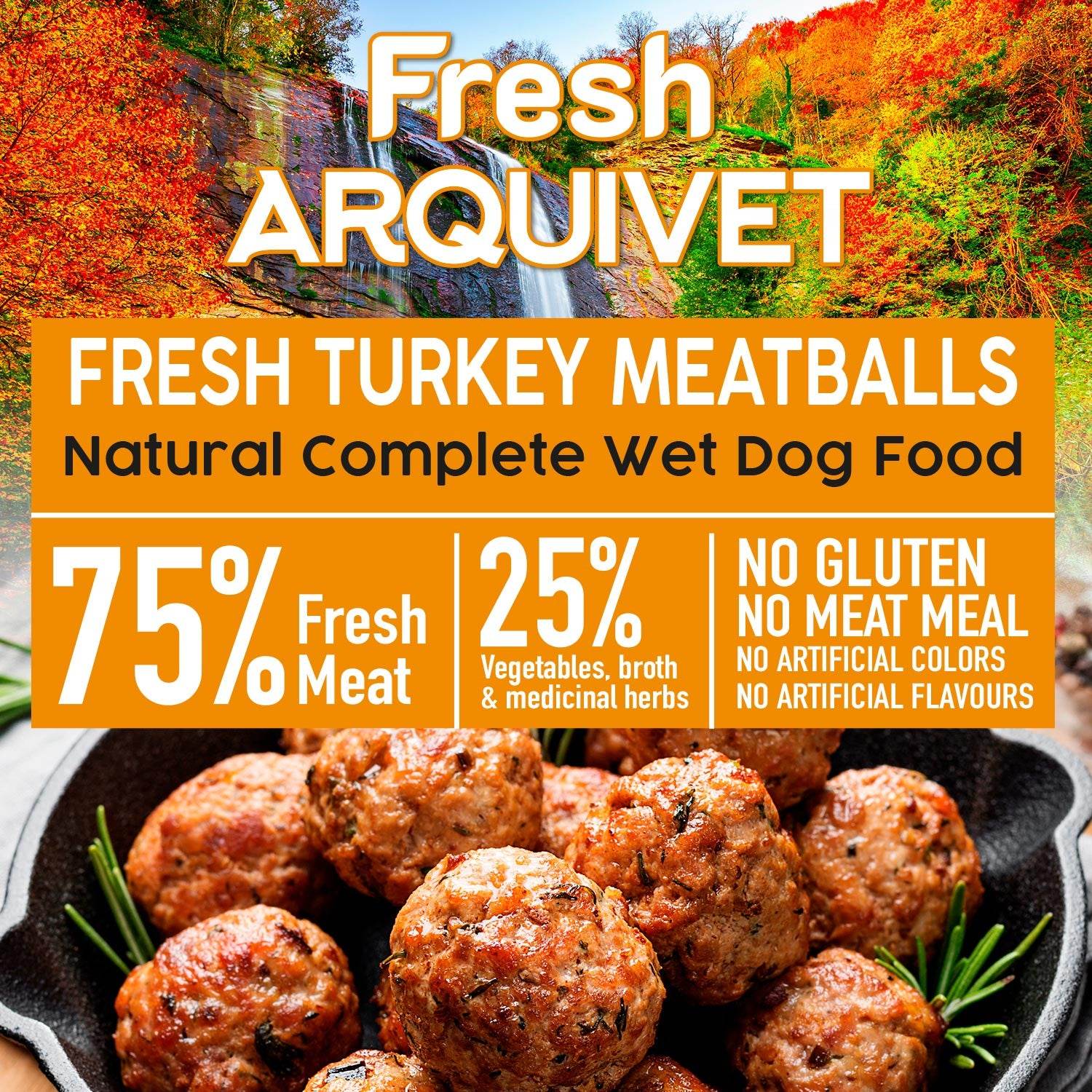 arquivet-boulettes-dinde-chien-frais-400-g-sans-gluten image 3