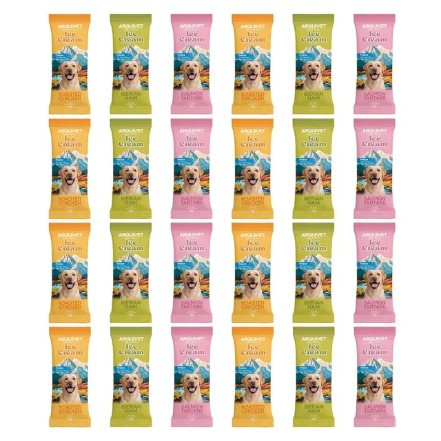 arquivet-glace-pour-chien-multi-parfums-pack-24-friandise image 1