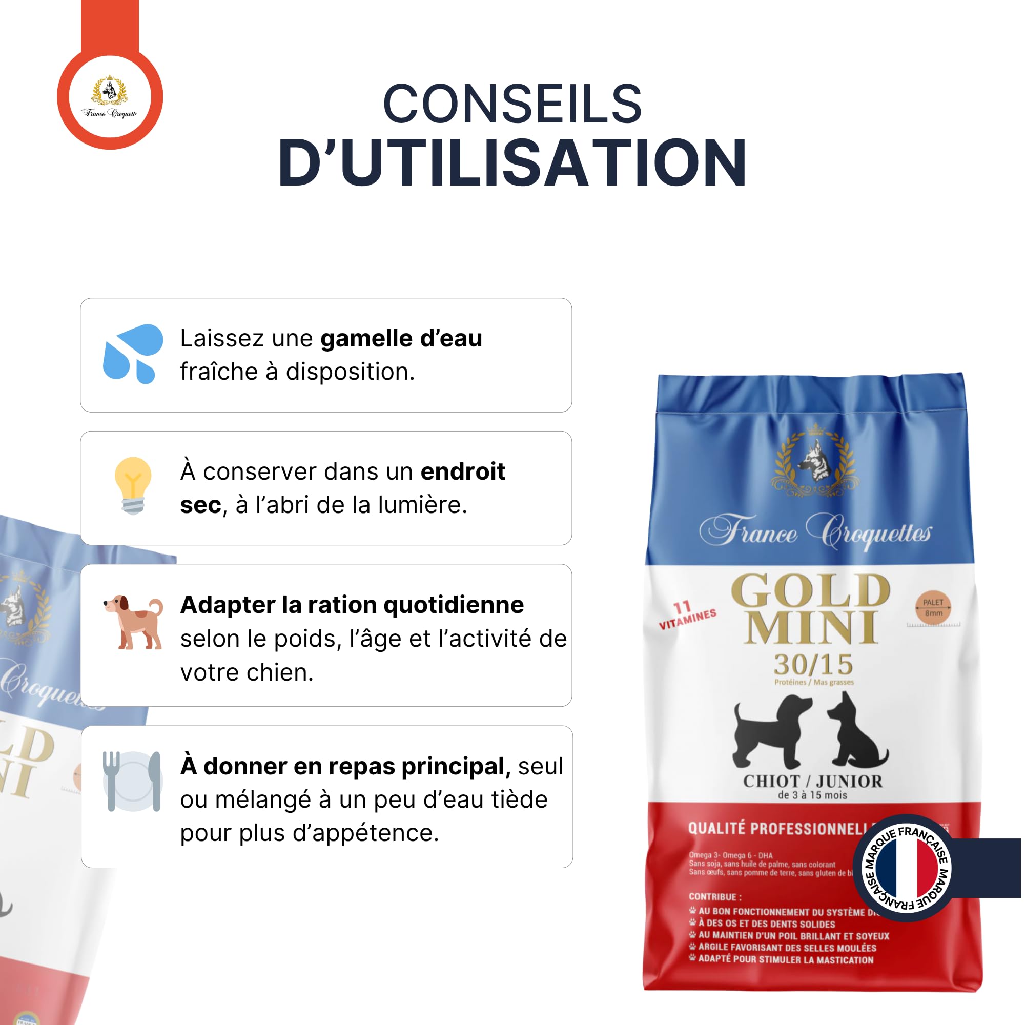 france-croquettes-gold-mini-chiot-junior-30-15-croquettes-20-kg image 3