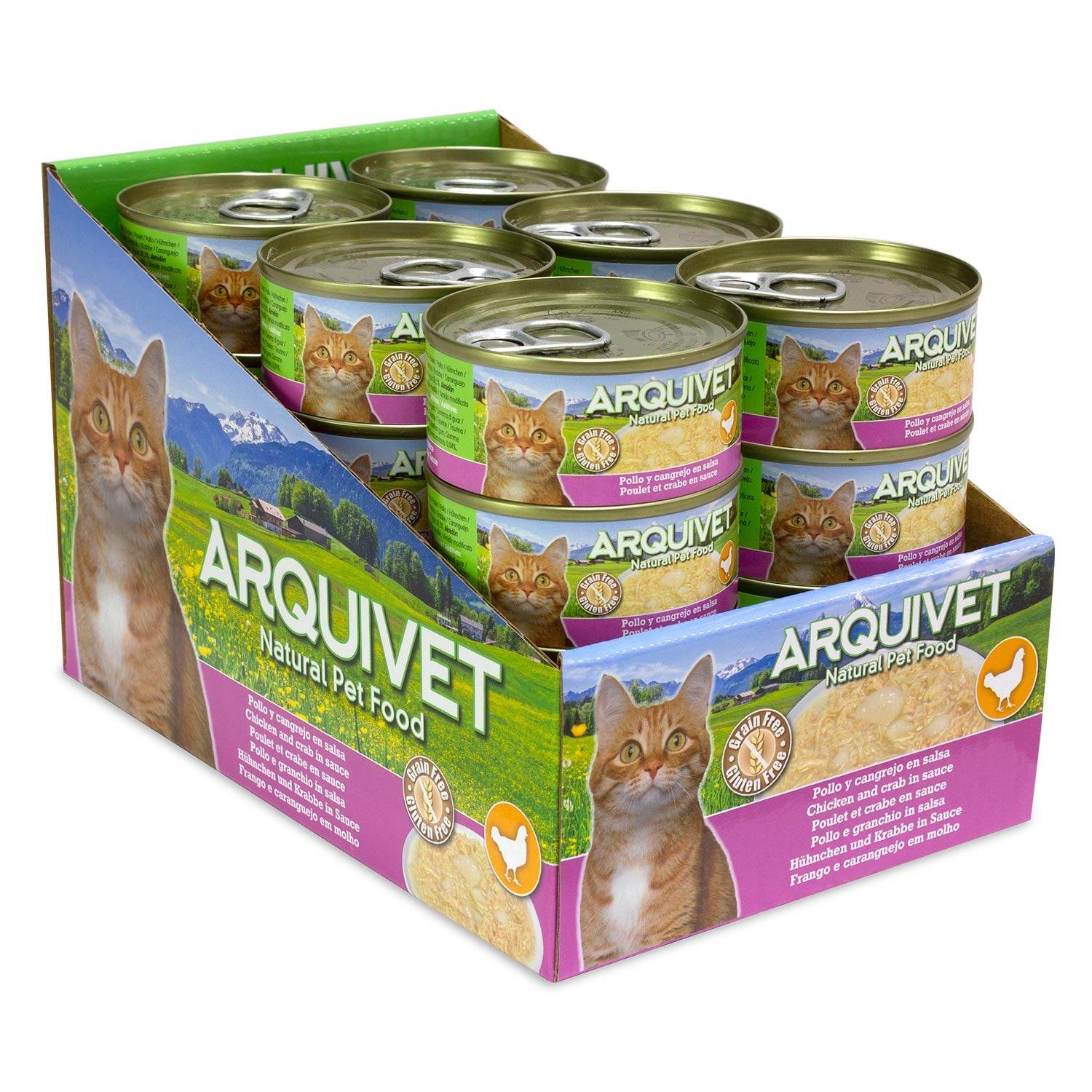 arquivet-poulet-crabe-minc-s-chat-sauce-80-gr image 2
