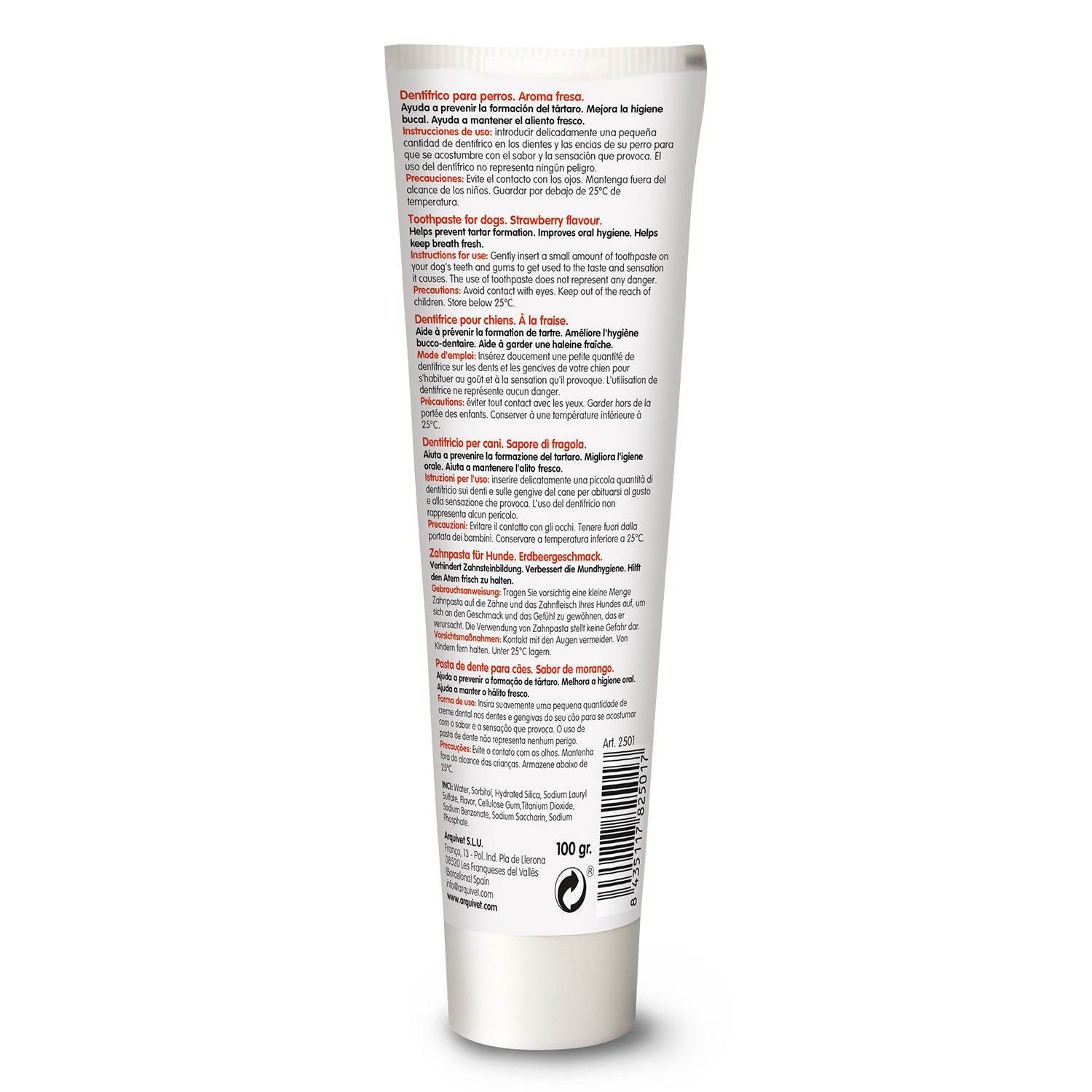 arquivet-dentifrice-chien-fraise-anti-plaque-haleine-fra-che image 4