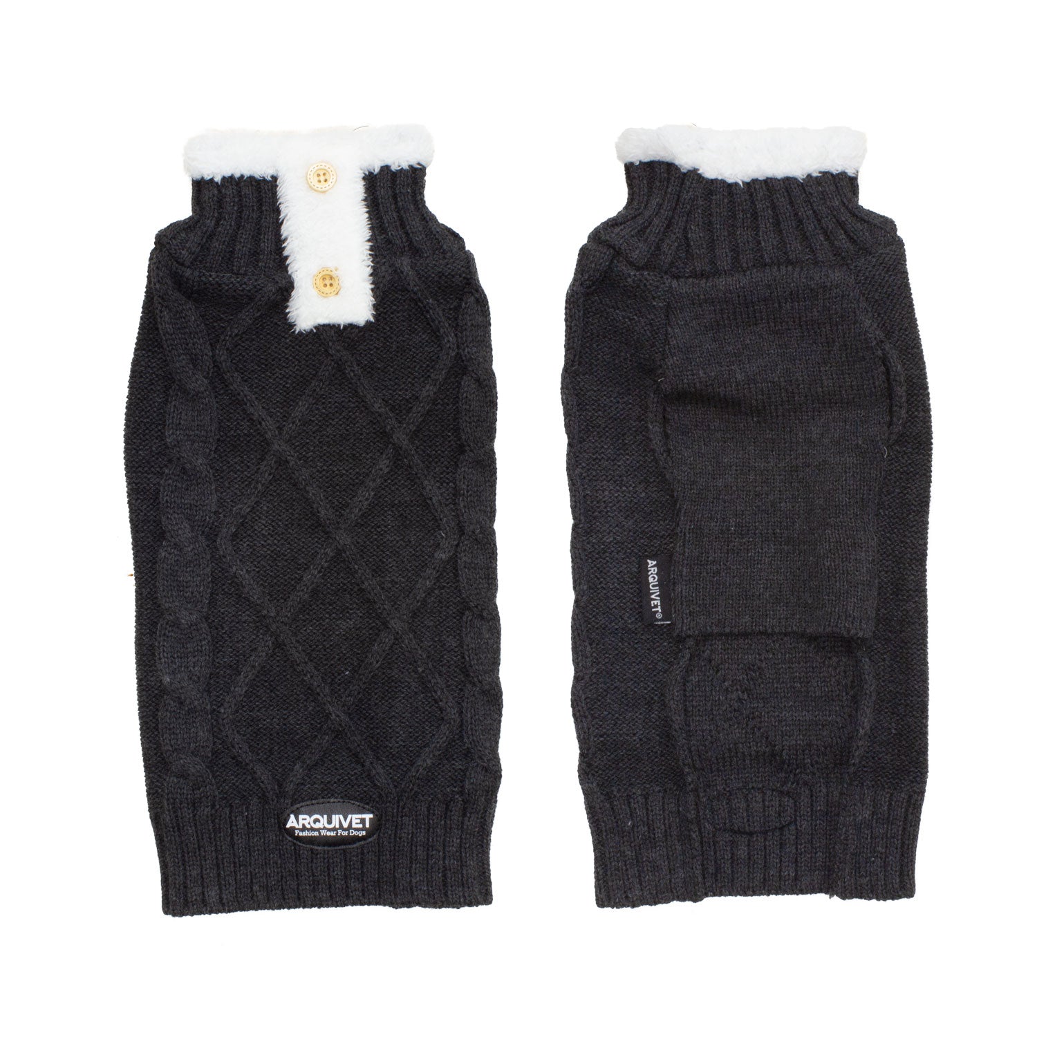 arquivet-moncayo-pull-tricot-chien-noir-xl-40-cm image 2