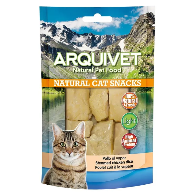 arquivet-poulet-vapeur-friandise-pour-chat-50-g-naturel image 1