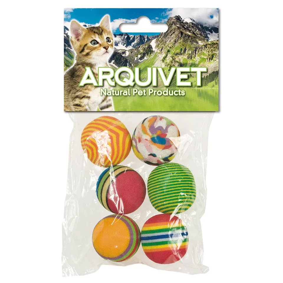 arquivet-balle-multicolore-chat-3-5-cm-instinct-chasse image 1