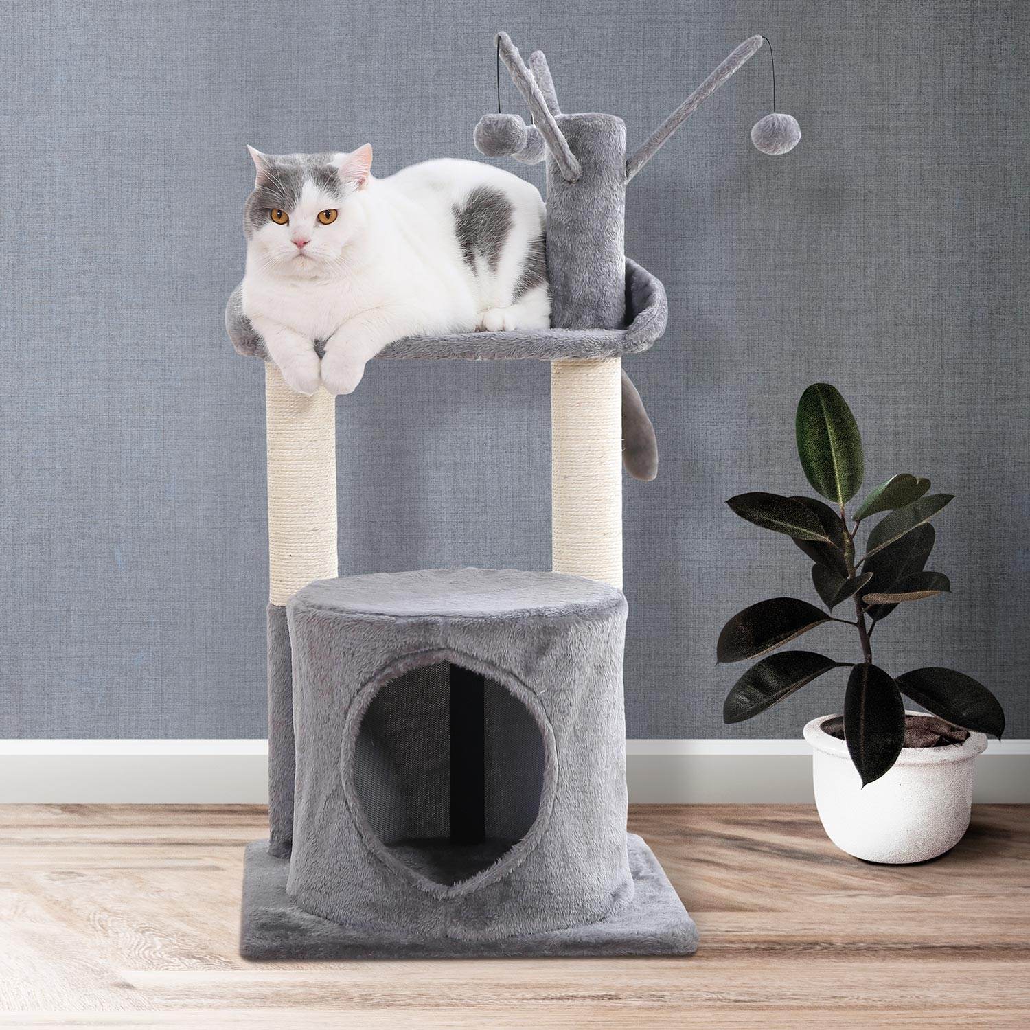 arquivet-dynamic-arbre-chat-40x40x80cm-2-tages-niche image 2