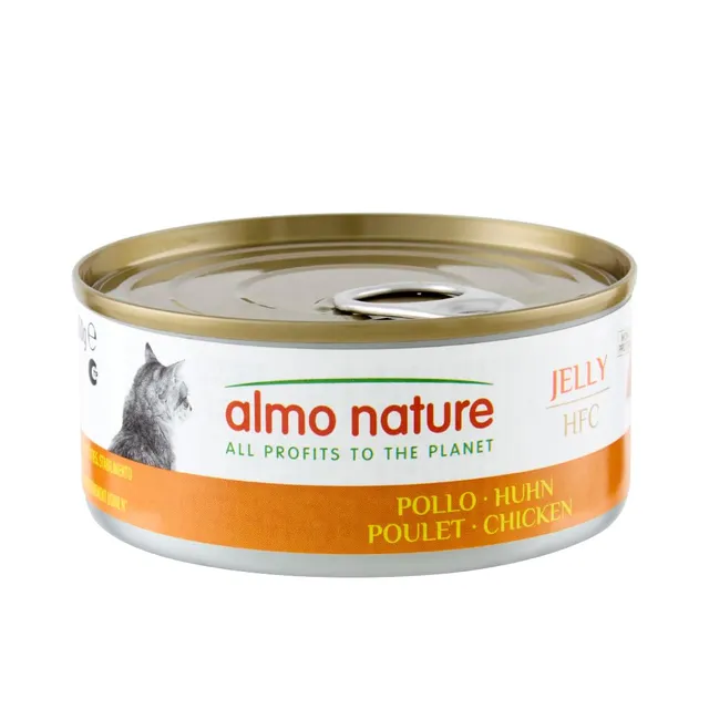 almo-nature-hfc-jelly-p-t-e-chat-poulet-lot-12-naturel image 1