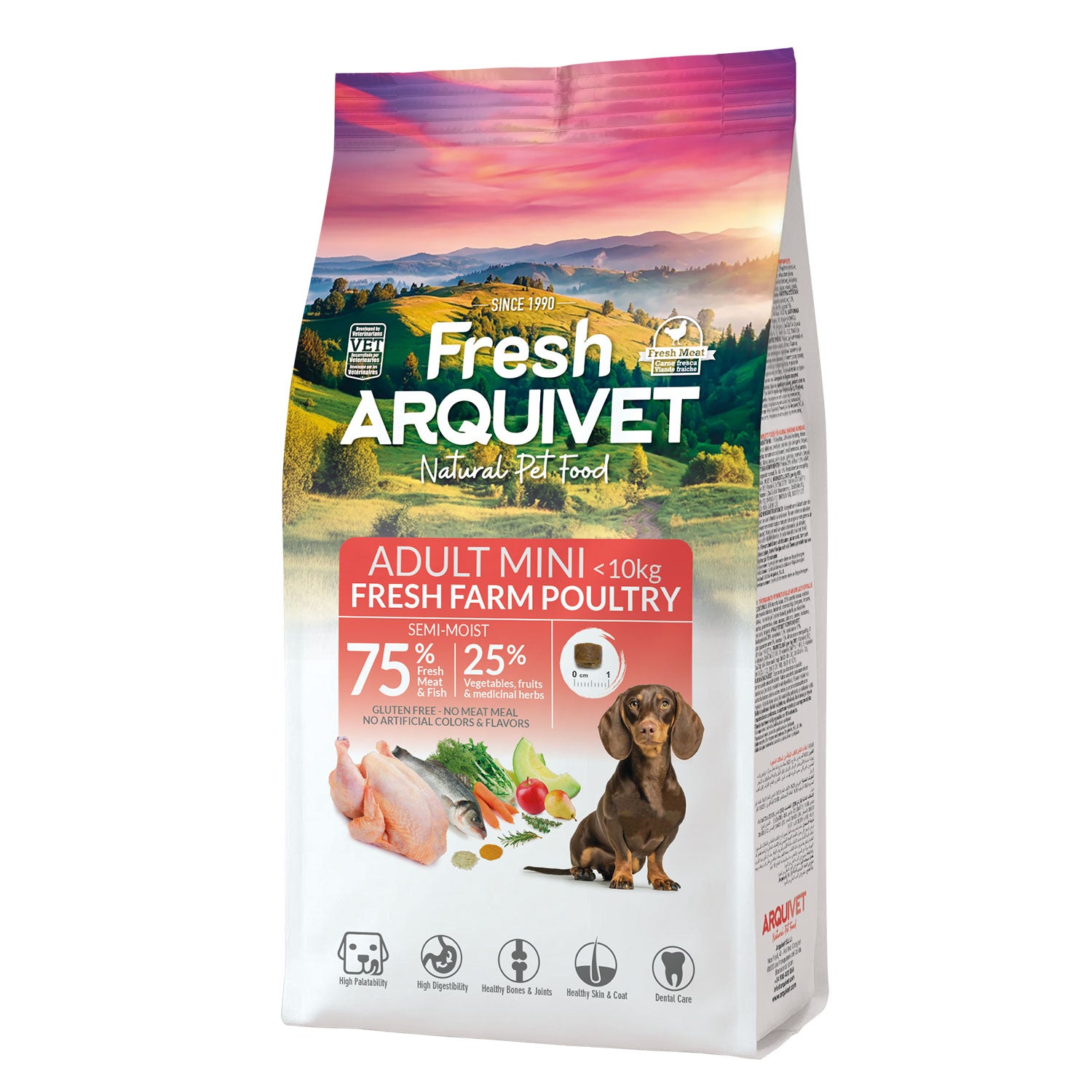 arquivet-fresh-mini-nourriture-chien-volaille-1kg-semi-humide image 1
