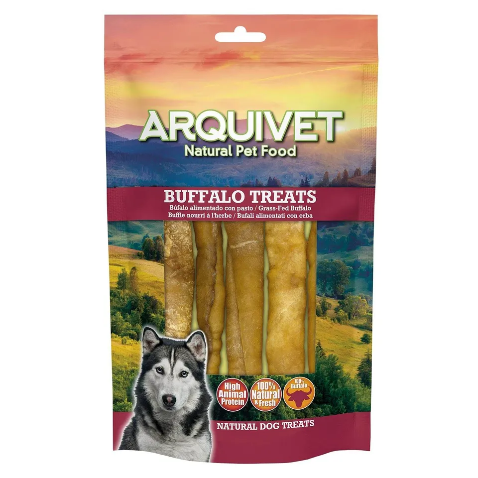 arquivet-b-tonnets-collag-ne-buffle-friandise-chien-12-cm-100-g image 1