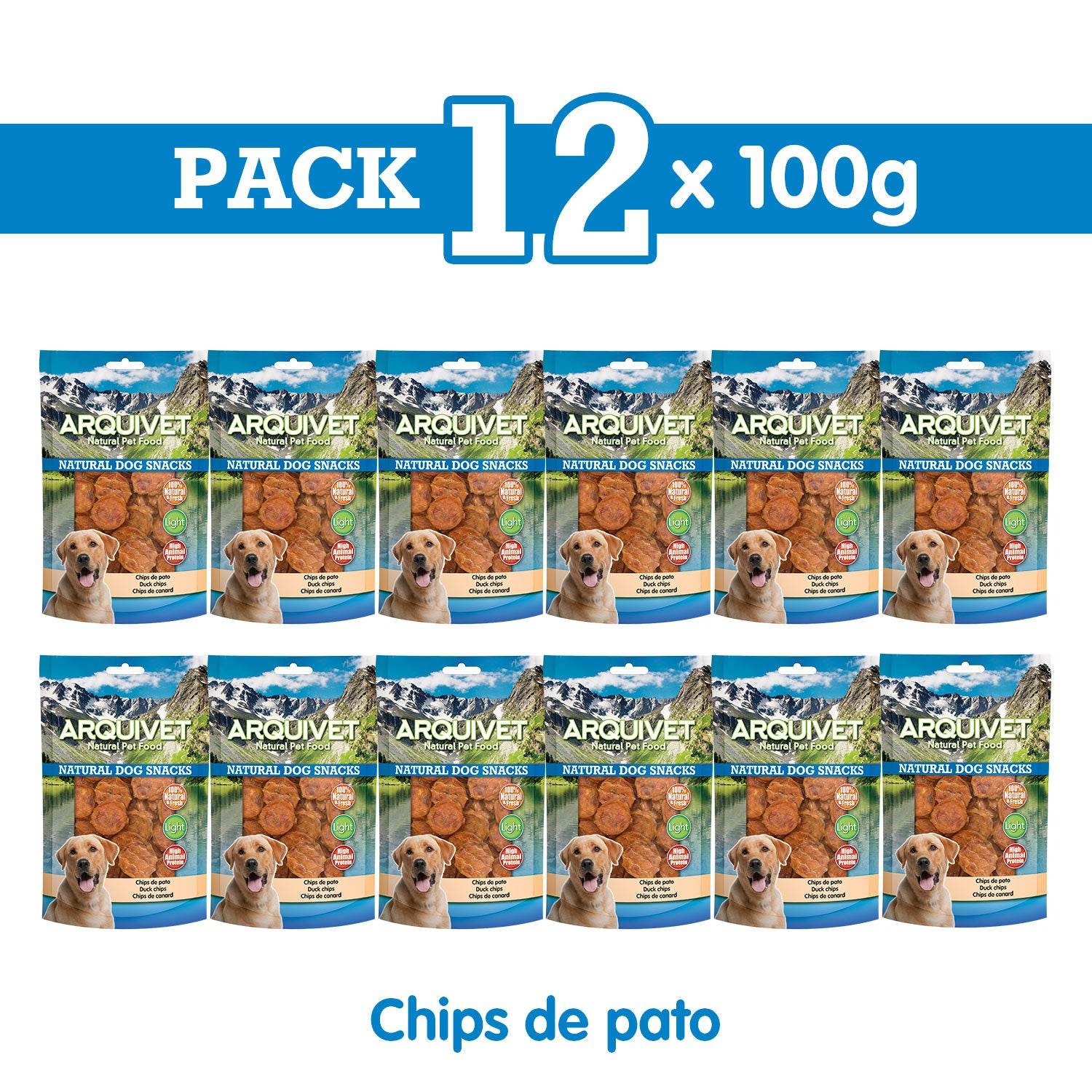 arquivet-chips-canard-chien-100-g-light-naturel image 3