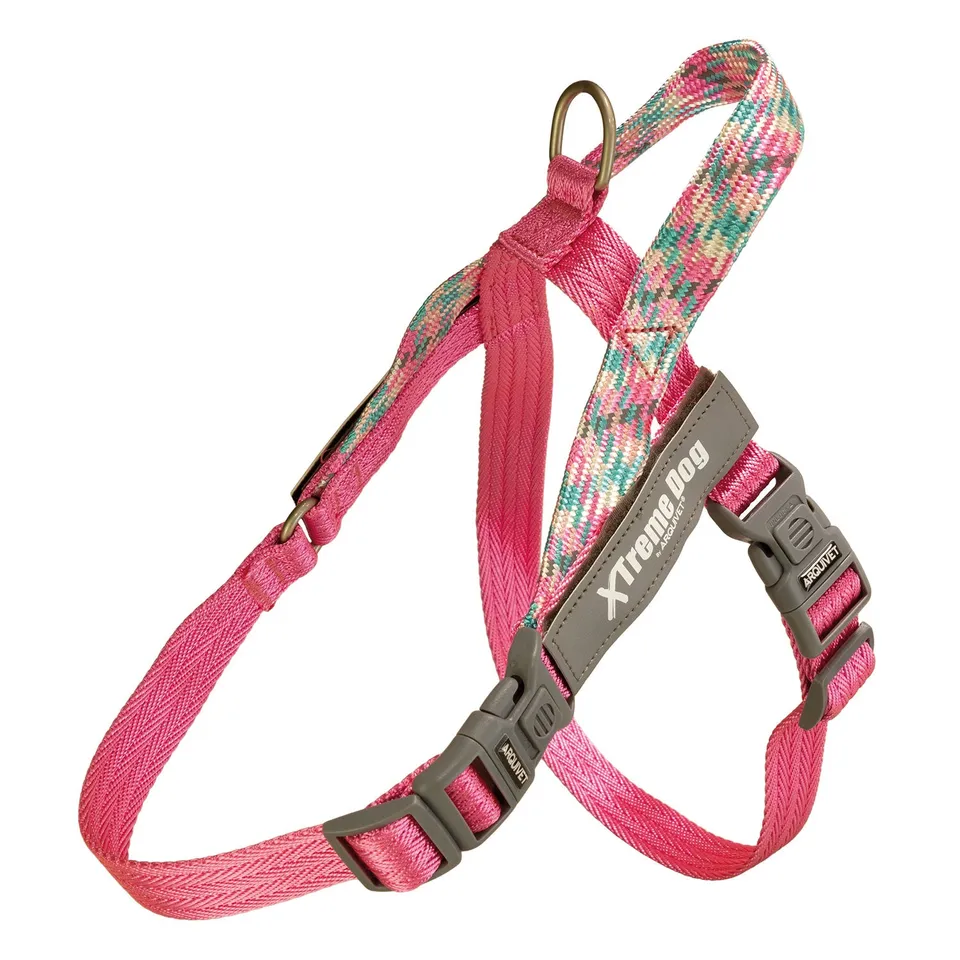 arquivet-piemonte-xtreme-harnais-chien-rose-m-52-75-cm image 1