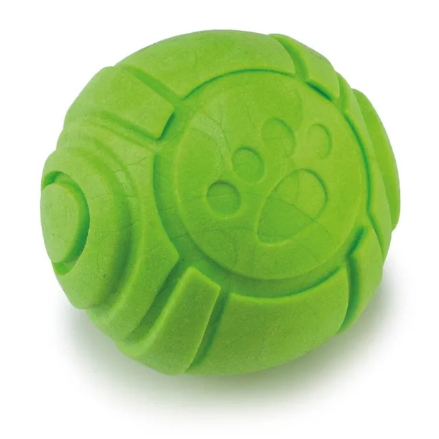 arquivet-balle-dentaire-verte-jouet-chien-6-cm-empreintes image 1
