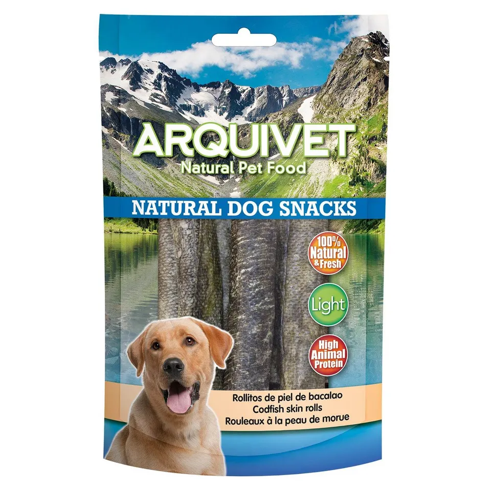 arquivet-rouleaux-peau-de-morue-chien-70-gr-naturel image 1