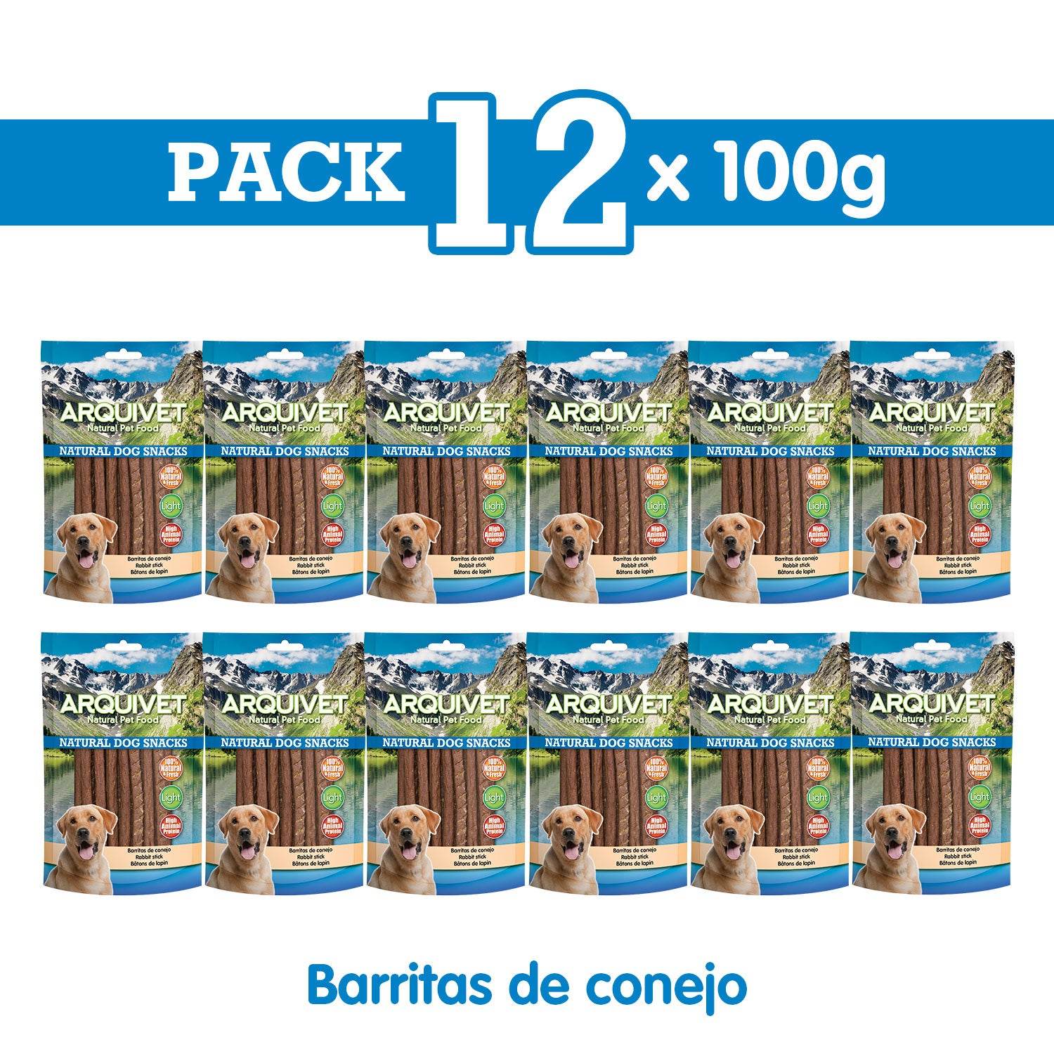 arquivet-barres-lapin-friandises-chien-light-100-g image 3