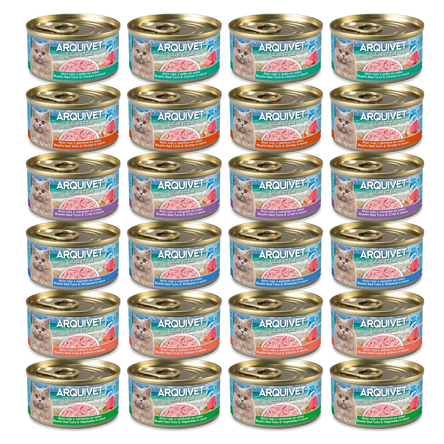 arquivet-thon-rouge-sauce-p-t-e-chat-24x80-g-6-parfums image 2