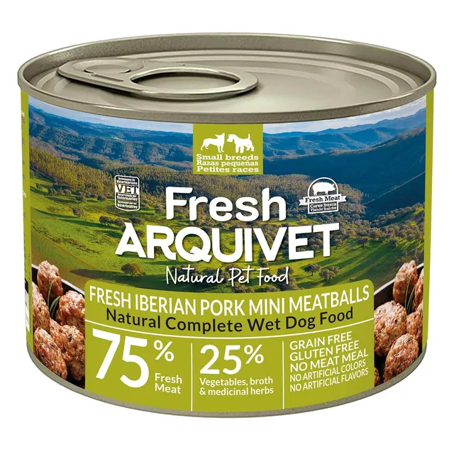 arquivet-mini-boulettes-porc-ib-rique-nourriture-chien-200-g image 1
