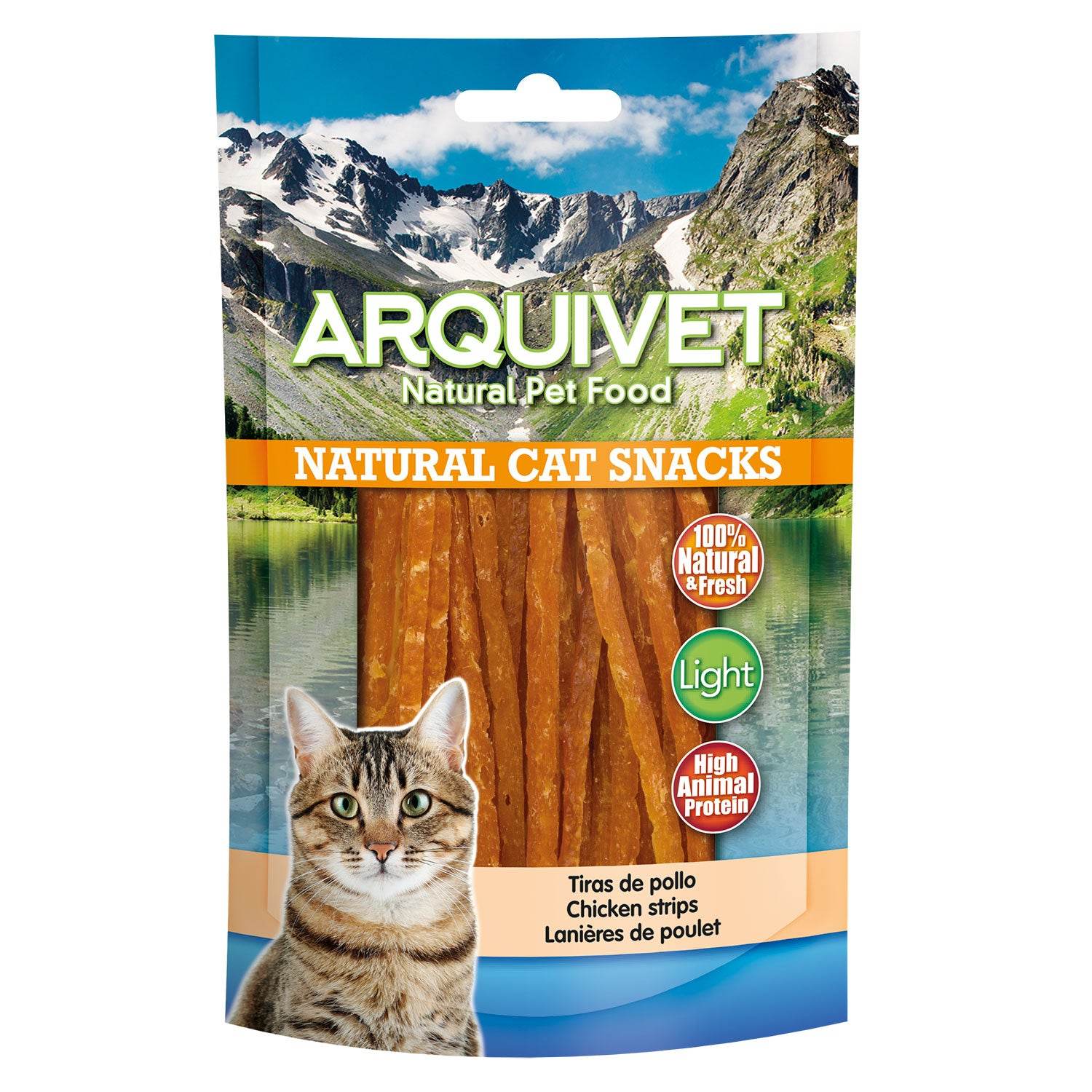 arquivet-lamelles-poulet-snack-chat-50-g-naturel image 1