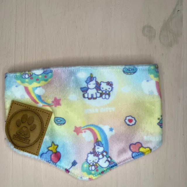 carabidule-les-l-gers-bandana-chien-kawaii-velours-ultra-doux image 1