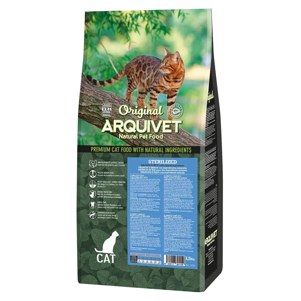 arquivet-original-croquettes-chat-saumon-riz-1-5-kg-st-rilis image 1