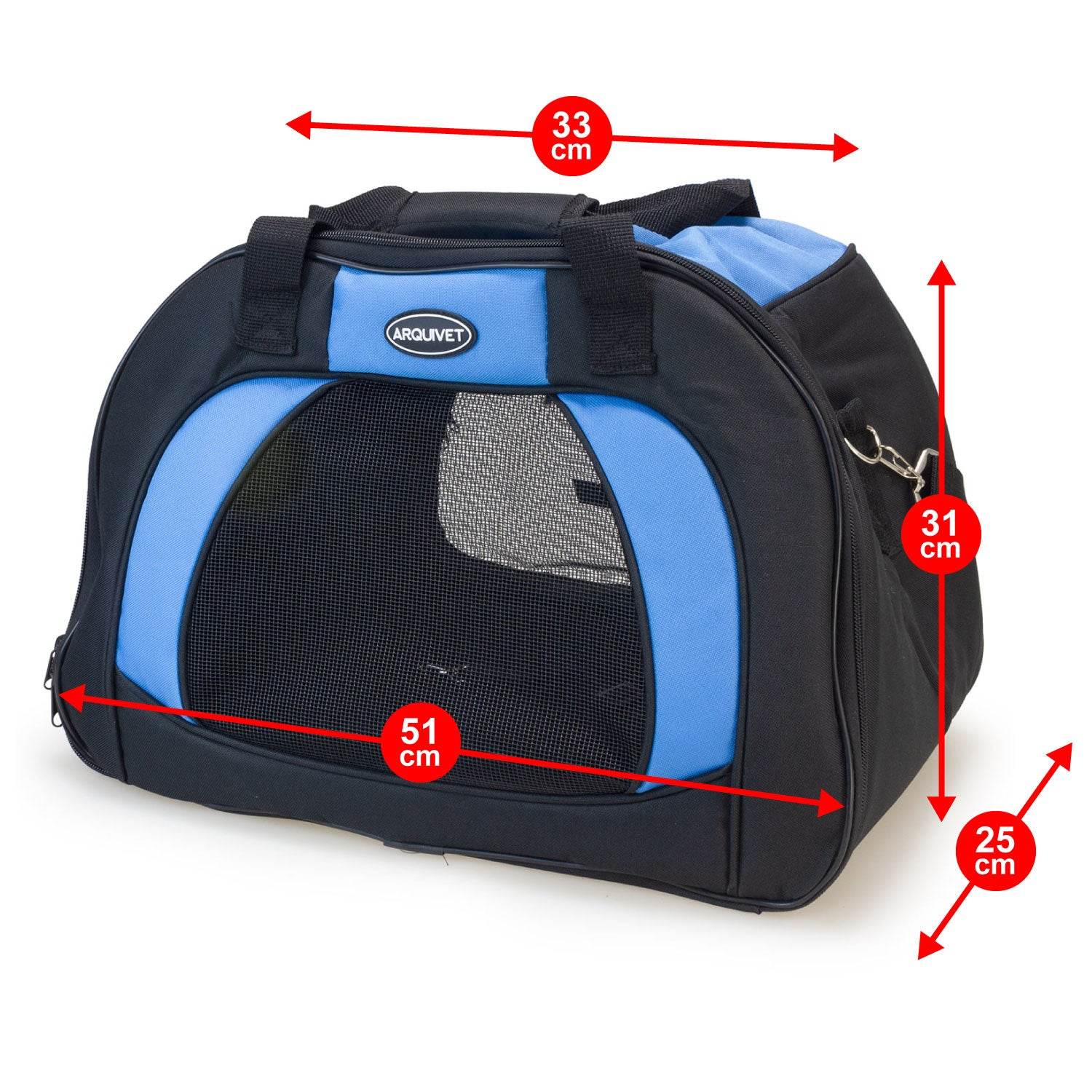 arquivet-ultralight-sac-de-transport-chien-7-kg-51x25x31-cm image 3