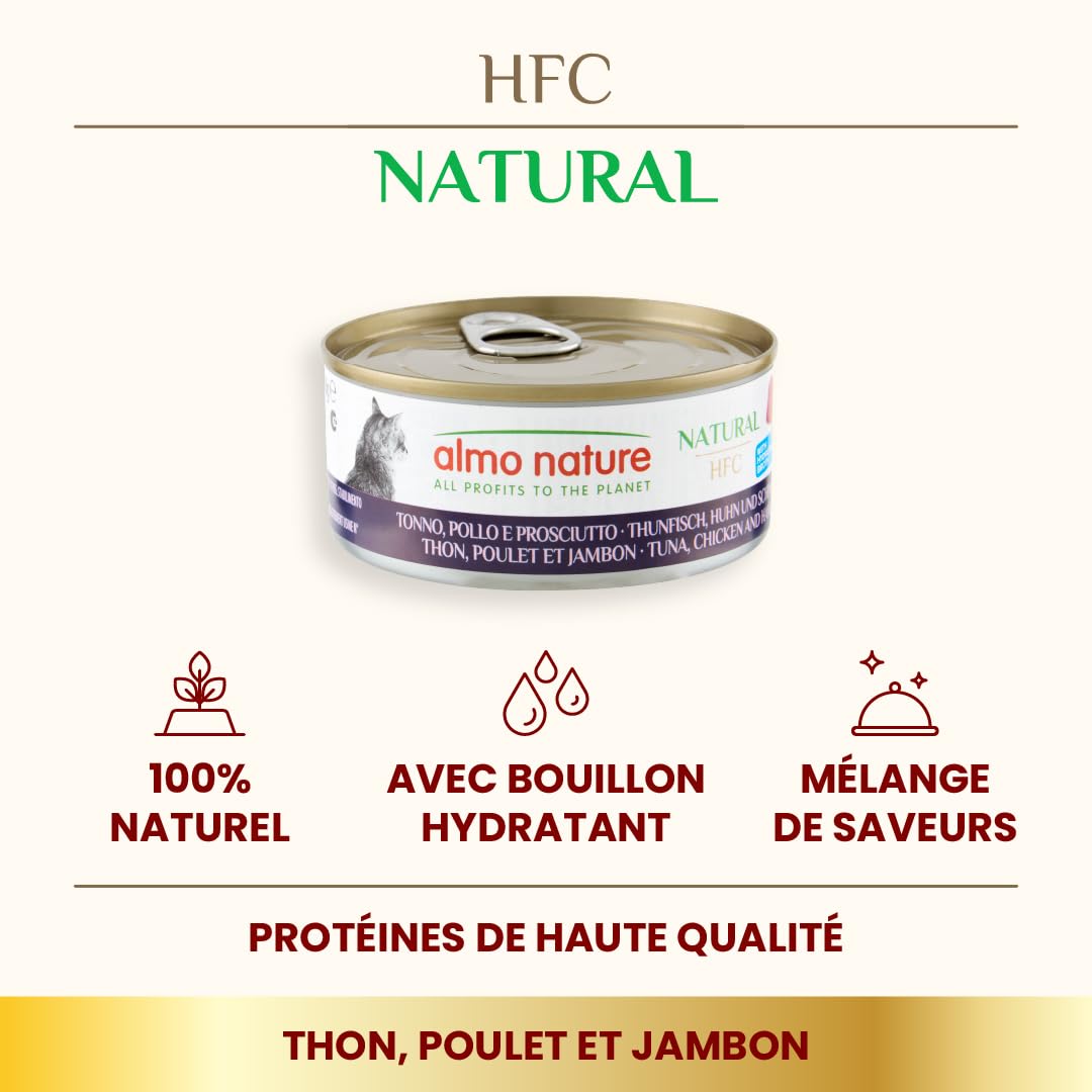 almo-nature-hfc-natural-p-t-e-thon-poulet-jambon-24x150g image 2