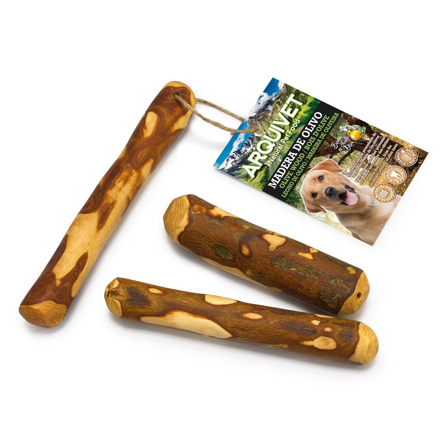 arquivet-bois-d-olivier-m-cher-chien-60-100-g-12-20-cm image 2