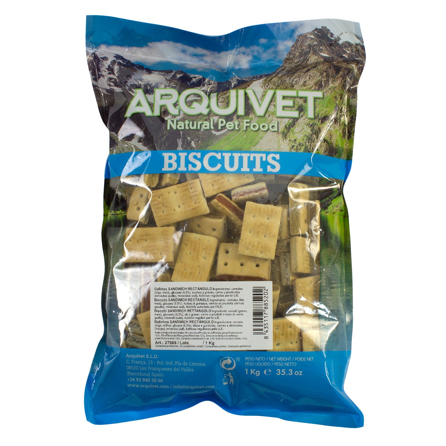 arquivet-dog-snacks-cookies-sandwich-rect-ngulo-biscuits-chien-200-g image 6