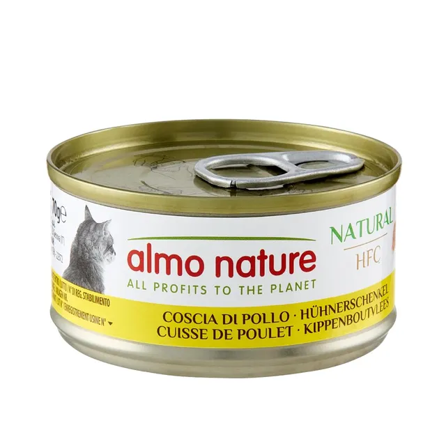 almo-nature-hfc-natural-p-t-e-chat-cuisse-poulet-24x70g image 1
