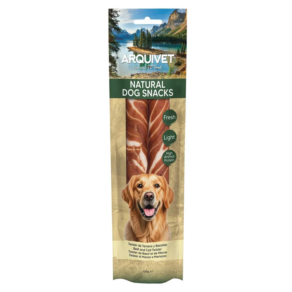 arquivet-twister-b-uf-morue-friandise-chien-150-gr image 1