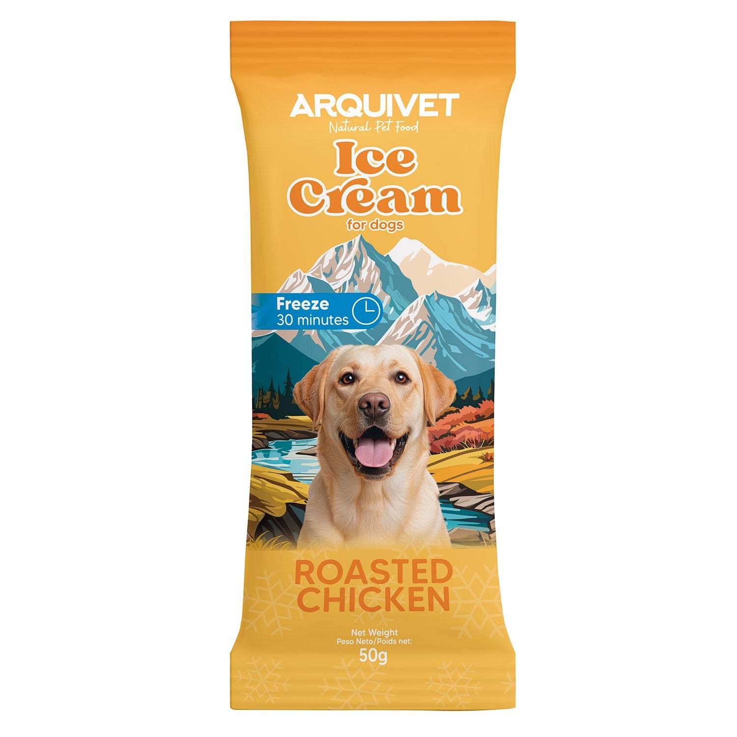 arquivet-dog-snacks-roasted-chicken-ice-cream-friandise-50-g-poulet image 1