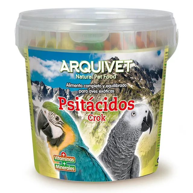 arquivet-psita-crock-nourriture-perroquet-extrud-580-g image 1