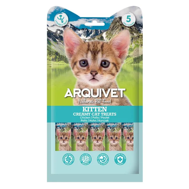 arquivet-friandise-cr-me-poulet-chaton-5x14-g image 1