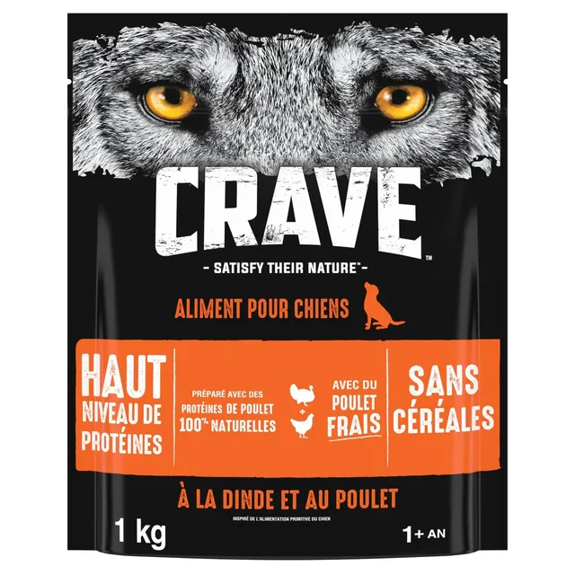 crave-dry-dog-food-croquettes-chien-dinde-poulet-6x1kg-prot-ines image 1