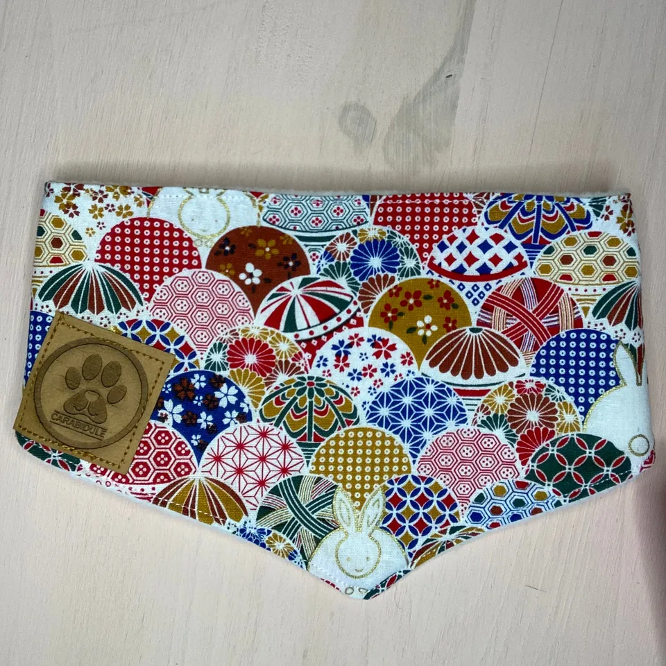 carabidule-japan-bandana-chien-r-versible-coton-taille-s image 1