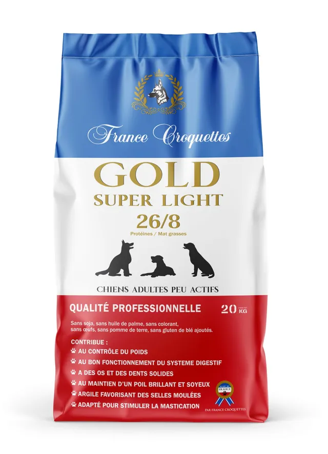 france-croquettes-gold-super-light-26-8-chien-st-rilis-20kg image 1