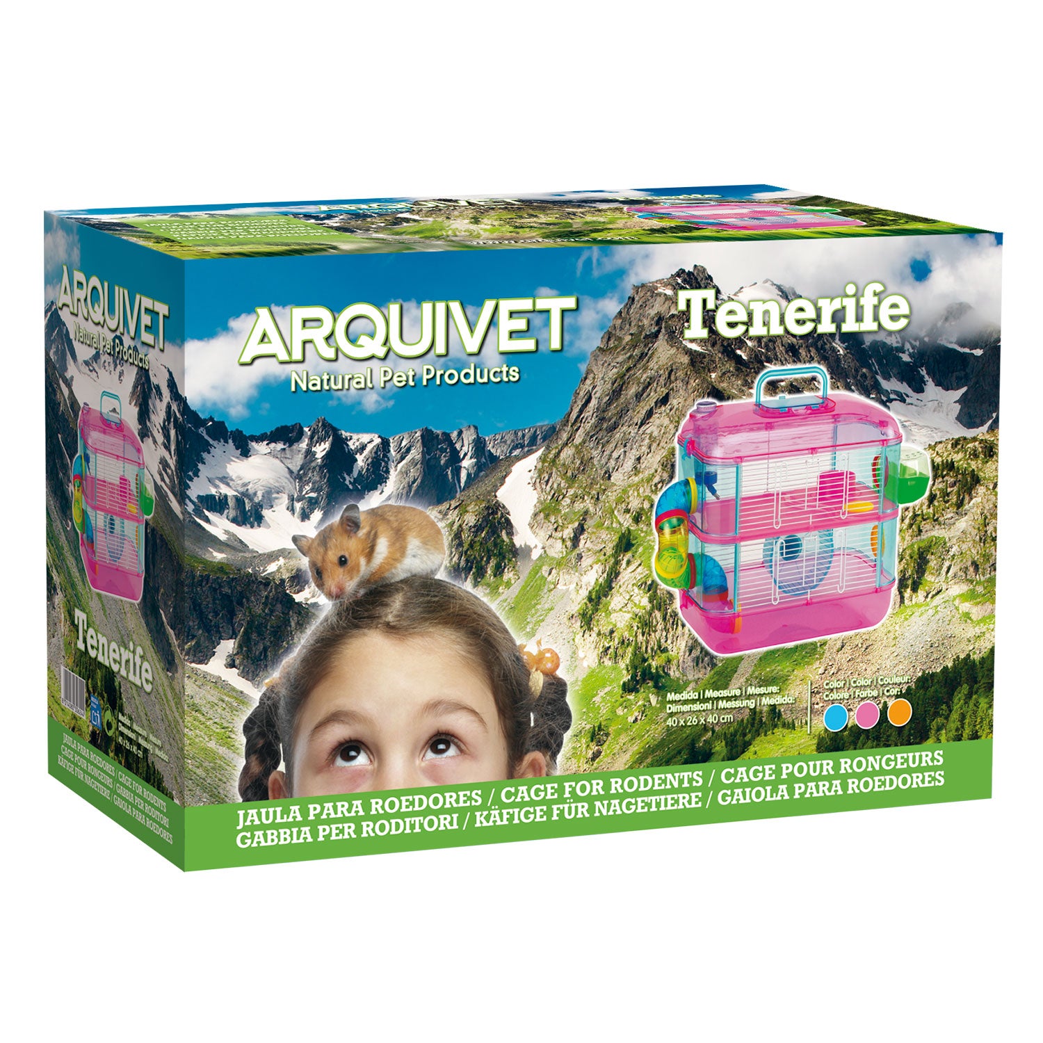 arquivet-tenerife-cage-rongeur-40-x-26-x-40-cm-2-tages image 2