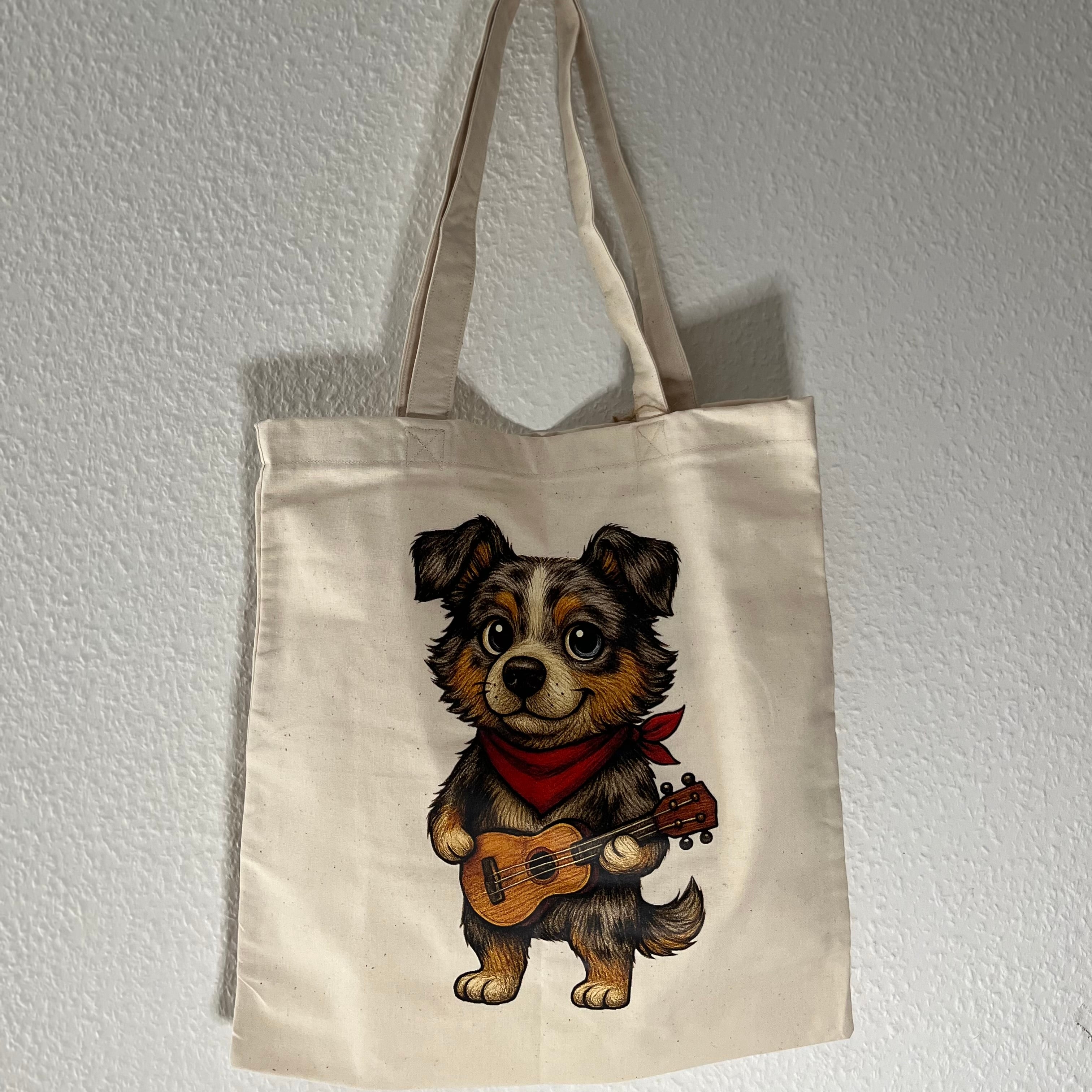 carabidule-le-complice-tote-bag-chien-coton-cru-illustration image 1