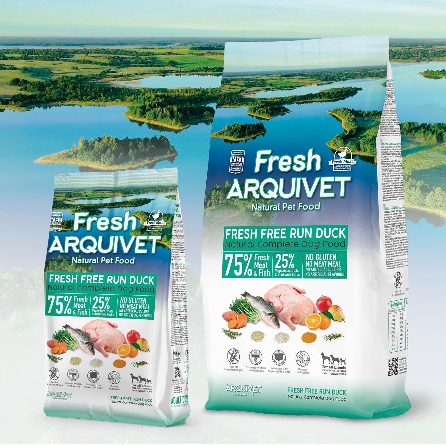 arquivet-canard-semi-humide-croquettes-chien-2-5-kg image 6