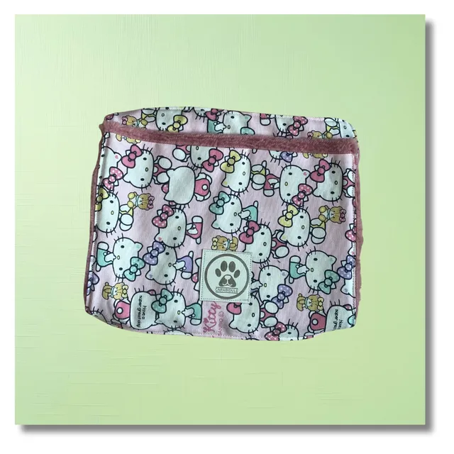 carabidule-serviettes-essuie-pattes-kitty-rose-serviette-chien image 1