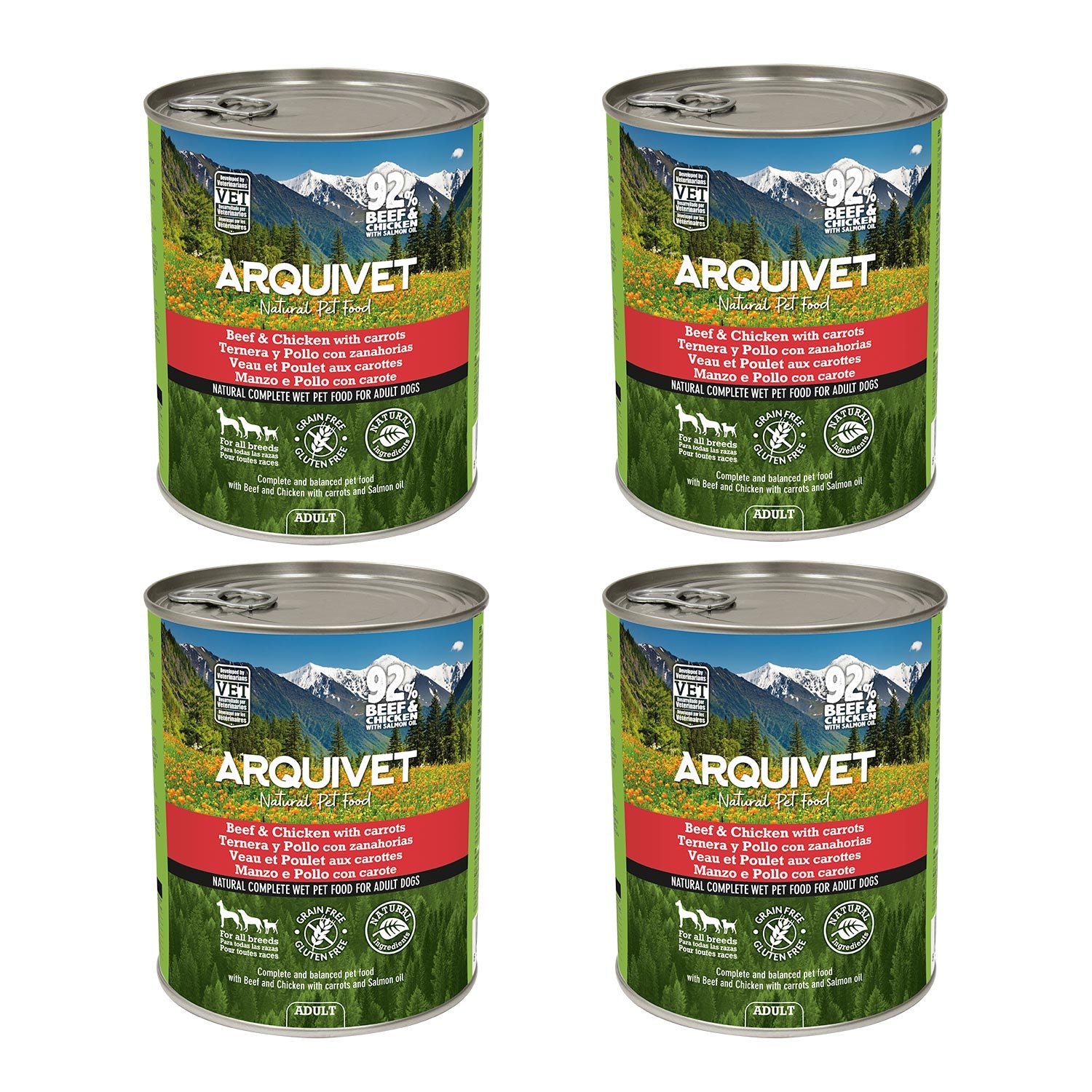 arquivet-p-t-e-chien-b-uf-poulet-carotte-400-g image 7
